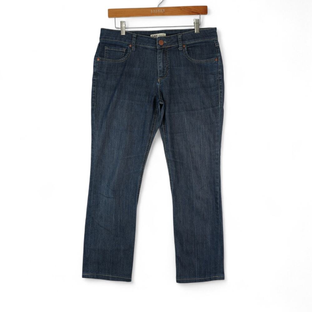 CAbi Jeans Womens 8 (33x27) Lou Lou Straight Leg Mid Rise‎ Denim Style 334 Ankle